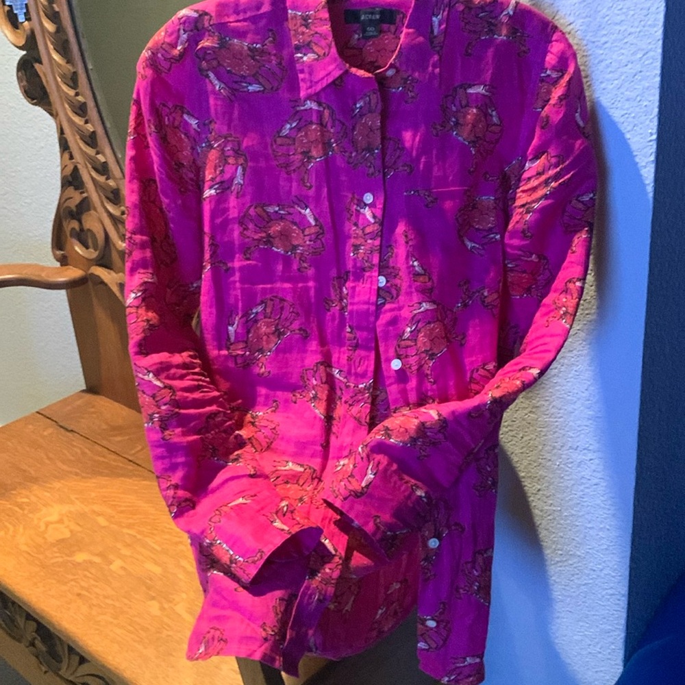 Like new size 00 J Crew linen blouse